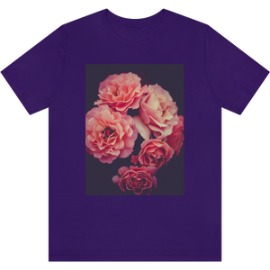 T-shirt "Roses de mon coeur" Team Purple