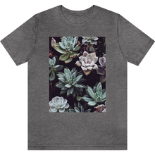 Charger l&#39;image dans la galerie, T-shirt &quot;Succulentes&quot; Deep Heather
