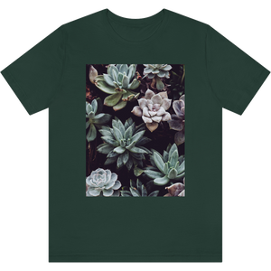 T-shirt "Succulentes" Forest