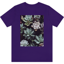 Charger l&#39;image dans la galerie, T-shirt &quot;Succulentes&quot; Team Purple
