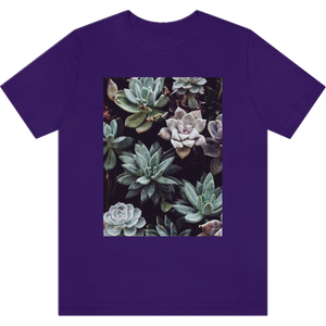 T-shirt "Succulentes" Team Purple