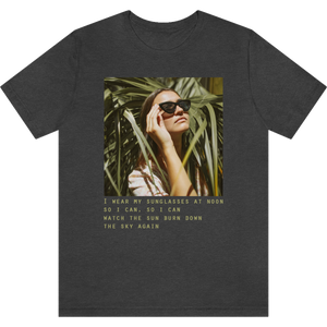 T-shirt "Sunglasses" Dark Grey Heather