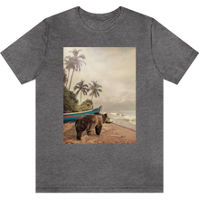 Load image into Gallery viewer, T-shirt &quot;Beach bear&quot; Deep Heather
