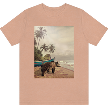 Charger l&#39;image dans la galerie, T-shirt &quot;Beach bear&quot; Heather Peach
