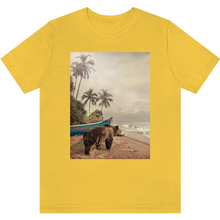 Load image into Gallery viewer, T-shirt &quot;Beach bear&quot; Maize Yellow
