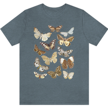 Load image into Gallery viewer, T-shirt &quot;Doux papillons&quot; Heather Slate

