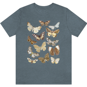 T-shirt "Doux papillons" Heather Slate