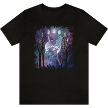 Load image into Gallery viewer, T-shirt &quot;Elfe blanche&quot; Black Heather_Noir Moucheté
