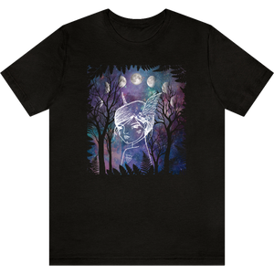 T-shirt "Elfe blanche" Black Heather_Noir Moucheté
