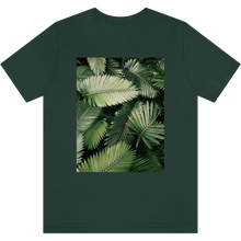 Charger l&#39;image dans la galerie, T-shirt &quot;Feuilles de palmiers&quot; Forest
