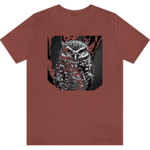 Load image into Gallery viewer, T-shirt &quot;Grand chef hibou&quot; Heather Clay_Argile Moucheté
