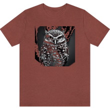 Load image into Gallery viewer, T-shirt &quot;Grand chef hibou&quot; Heather Clay
