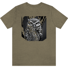 Charger l&#39;image dans la galerie, T-shirt &quot;Grand chef hibou&quot; Heather Olive
