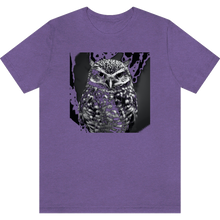 Charger l&#39;image dans la galerie, T-shirt &quot;Grand chef hibou&quot; Heather Team Purple
