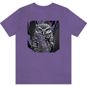 T-shirt "Grand chef hibou" Heather Team Purple