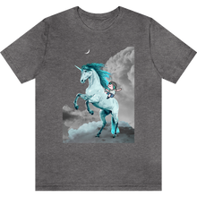 Load image into Gallery viewer, T-shirt &quot;La licorne de Perceval&quot; Deep Heather_Gris Foncé Moucheté
