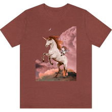 Charger l&#39;image dans la galerie, T-shirt &quot;La licorne de Perceval&quot; Heather Clay
