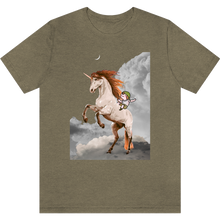 Load image into Gallery viewer, T-shirt &quot;La licorne de Perceval&quot; Heather Olive
