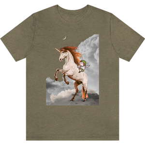T-shirt "La licorne de Perceval" Heather Olive