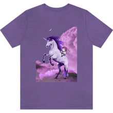 Charger l&#39;image dans la galerie, T-shirt &quot;La licorne de Perceval&quot; Heather Team Purple
