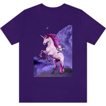 Charger l&#39;image dans la galerie, T-shirt &quot;La licorne de Perceval&quot; Team Purple

