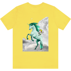 T-shirt "La licorne de Perceval" Yellow