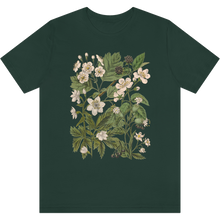 Charger l&#39;image dans la galerie, T-shirt &quot;Petites fleurs blanches&quot; Forest
