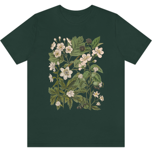 T-shirt "Petites fleurs blanches" Forest