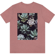 Charger l&#39;image dans la galerie, T-shirt &quot;Succulentes&quot; Heather Mauve
