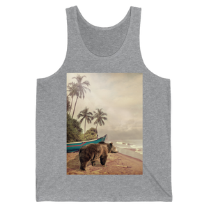 Camisole unisexe "Beach bear" Athletic Heather