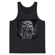 Charger l&#39;image dans la galerie, Camisole unisexe &quot;Grand chef hibou&quot; Dark Grey
