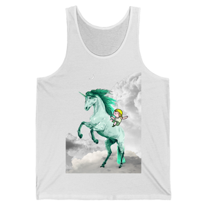 Camisole unisexe "La licorne de Perceval" White