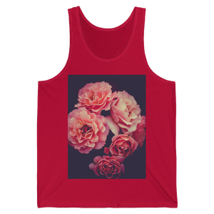 Camisole unisexe "Roses de mon coeur" Red
