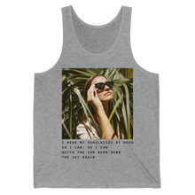 Charger l&#39;image dans la galerie, Camisole unisexe &quot;Sunglasses&quot; Athletic Heather
