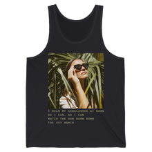 Load image into Gallery viewer, Camisole unisexe &quot;Sunglasses&quot; Dark Grey
