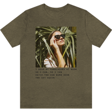 Load image into Gallery viewer, T-shirt &quot;Sunglasses&quot; Heather Olive_Vert Olive Moucheté
