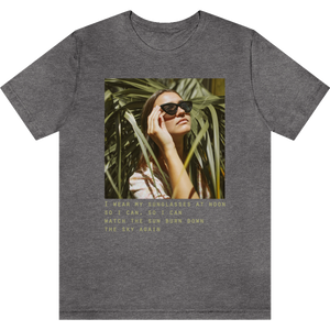 T-shirt "Sunglasses" Deep Heather