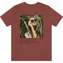 Load image into Gallery viewer, T-shirt &quot;Sunglasses&quot; Heather Clay
