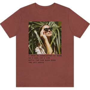 T-shirt "Sunglasses" Heather Clay