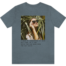 Load image into Gallery viewer, T-shirt &quot;Sunglasses&quot; Heather Slate
